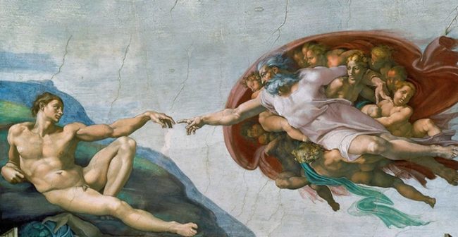 Человеческий мозг на картине Микеланджело