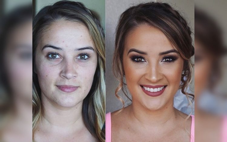 before and after makeup