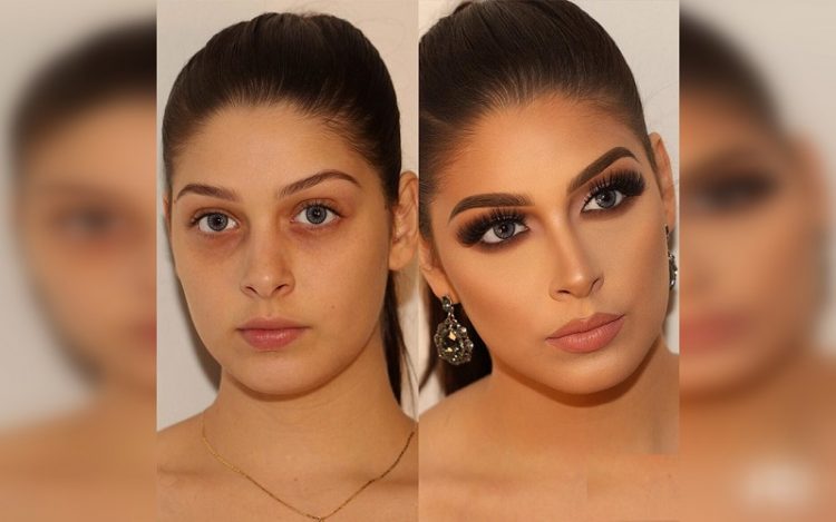 before and after makeup