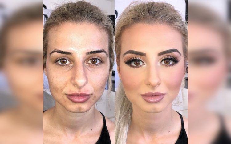 before and after makeup