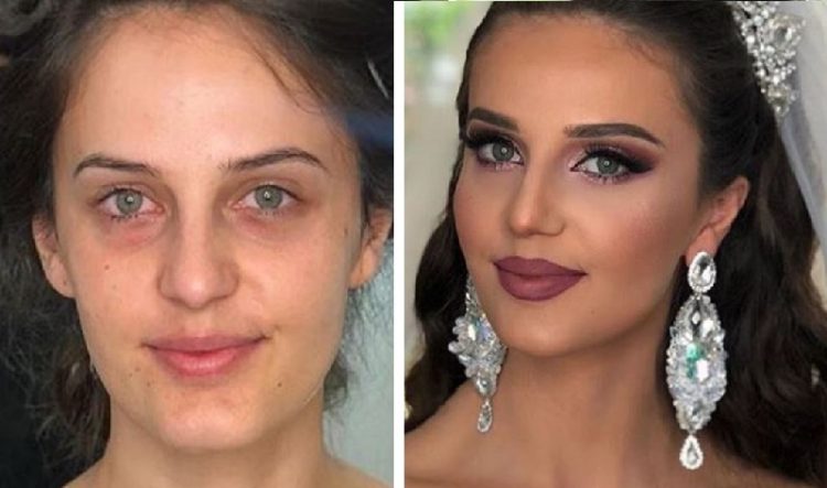 before and after makeup