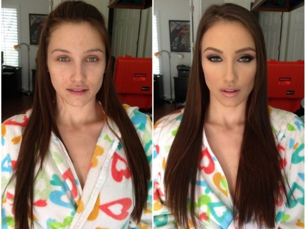 before and after makeup