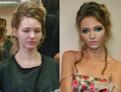 before and after makeup