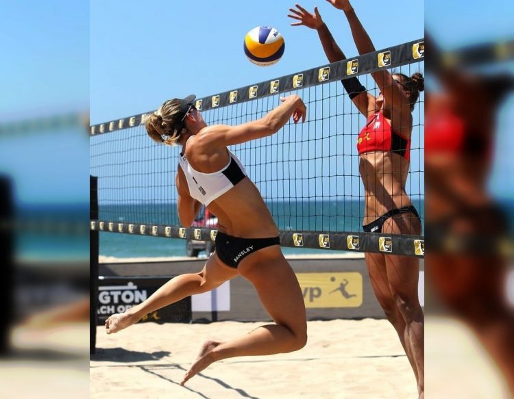 Volleyball Fever: Vibrant Shots from Women's Beach Volleyball