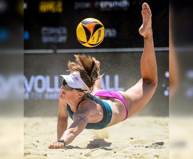 Volleyball Fever: Vibrant Shots from Women's Beach Volleyball